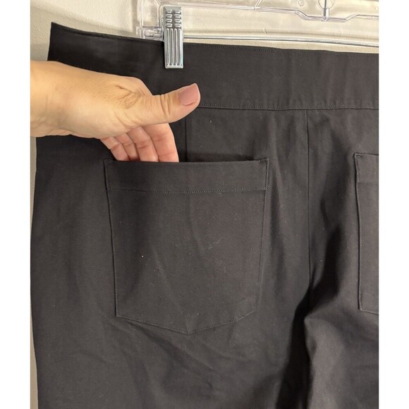 SPANX On-the-Go Ankle Slim Straight Pants Women 2X Black Pull On Chino Classic - Picture 6 of 11
